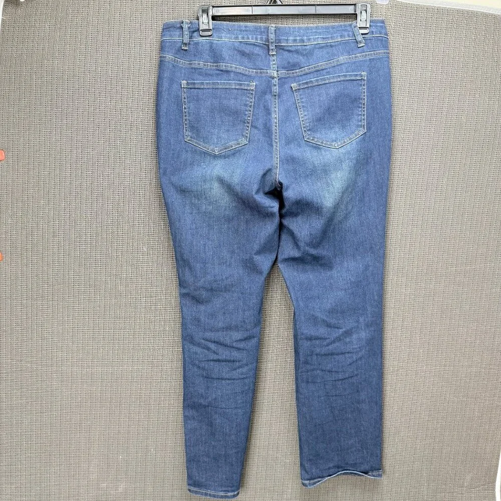 Architect Womens Size 12 Straight Leg Blue Jeans Cotton Blend - Picture 2 of 9